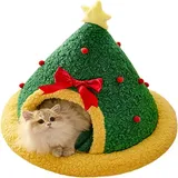 Katzenhaus In Form Eines Weihnachtsbaums