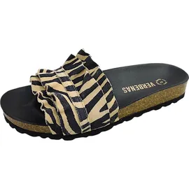 Verbenas Rocio Serraje Volante Zeb Pantolette Schwarz - 37 EU