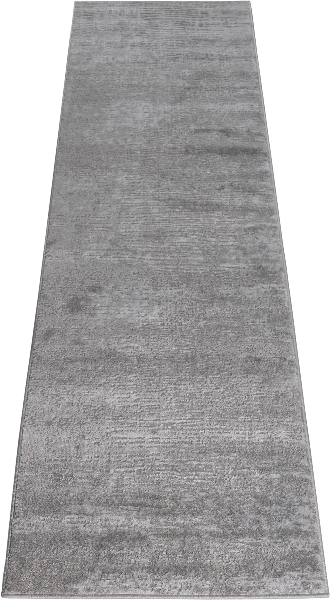 Läufer HOME AFFAIRE "Ariano" Teppiche Gr. B/L: 80 cm x 300 cm, 12 mm, 1 St., grau Küchenläufer dezenter Glanz, Hoch-Tief-Struktur, Schrumpf Carving-Effekt