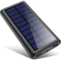 Trswyop Solar Powerbank 26800mAh,[2024 Intelligenter Steuerungs-IC] 2 USB Aufladen mit 4 LED-Anzeigen Externer Akku Ideal für Camping Outdoor Kompatibel mit iPhone 15/14/13 Pro Max,Samsung,Huawei etc.