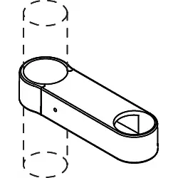 Hewi Brauseschlauchhalter 6197984 umbra