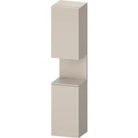 Duravit Qatego Hochschrank Taupe Matt, mit Nischenbeleuchtung