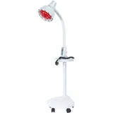 PurpleMinder Infrarotlampe Rotlichtlampe 275W Wärmelampe Infrarottherapie Infrarotlicht mit 10 Temperaturstufen, Timer und Universalrädern Therapielampe Heizlampe Wärmetherapie
