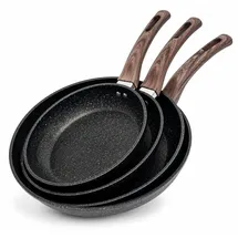 qivee Pfannen-Set 3-tlg. 22 cm + 26 cm + 30 cm