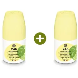 Yves Rocher Wellness-Sets - 1+1 24h Deodorant Zitrusfrüchte mit Minze aus der Bretagne