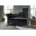 KAWOLA SARAH Ottomane Recamiere Stoff schwarz 163x77x73cm