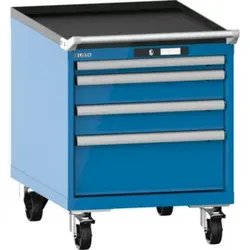 Lista Schubladenschrank mobil 27x36E (BxTxH) 564x725x723mm KEY Lock R5012