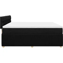 vidaXL Boxspringbett 180 x 200 cm Schwarz