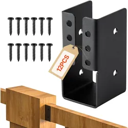 VEVOR 12 Stück Balkenschuhe für 49x92mm Balken Holzverbinder Pfostenträger