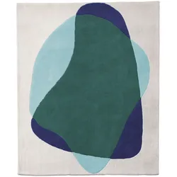 Hartô - Serge Teppich, blau / grün