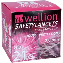 Med Trust GmbH Wellion Safetylancets 21 G 2 mm Sicherheit.Lanz.