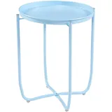 [en.casa] Tabletttisch Sandefjord Himmelblau