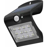 goobay LED Solar wall light with a motion Sensor 1,5 W, Schwarz