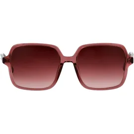 Tom Tailor Sonnenbrille TOM TAILOR "Modell 676007", Damen, rot (rot transparent), leicht transparent, Sonnenbrillen Sonnenbrille, Form Feminin, Logoschriftzug auf Bügel, Kunststofffassung