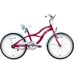 Bikestar Jugendfahrrad, 1 Gang 29 cm, 20 Zoll (50,80 cm) lila Kinder Jugendfahrrad Damenfahrräder Fahrräder Zubehör