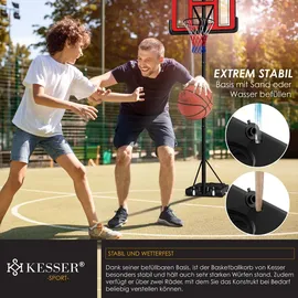 Kesser Basketballkorb Premium Rot 230 - 305 cm