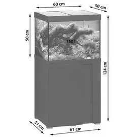 Eheim Aquarium-Kombination VivalineLED 150 Weiß 150 l