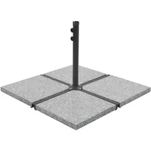 vidaXL Schirmständer Granit 25 kg Quadratisch Grau
