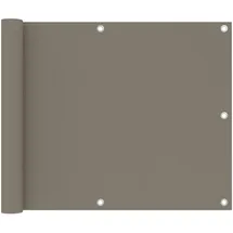 vidaXL Balkon-Sichtschutz Taupe 75x600 cm Oxford-Gewebe