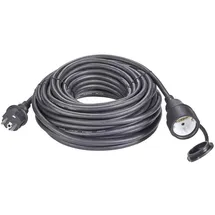 Renkforce Sygonix 1373173 Strom Verlängerungskabel 16 A Schwarz 20.00 m H07RN-F 3G 1,5 mm2