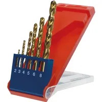 KWB TITAN HSS-G Kas 6tlg 2-8 PRE 427030, Titan-nitriert,