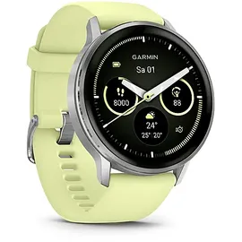 Garmin Venu 4 45 mm Grau/Silber Silikon Armband Zitrone