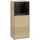 Villeroy & Boch Finion Seitenschrank G51, G510PDPC 41,8x93,6cm, rechts, Emotion, Regal oben Black matt, Oak Veneer