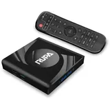 RUPA Android TV Box, Android Box 13.0 mit RAM 4G ROM 32G WiFi6 Enternet 10/100M Bluetooth 5.0 USB3.0 Unterstützt 3D 8K TV Box