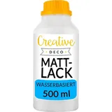 Creative Deco Mattlack Klarlack Farblos 0,5 l