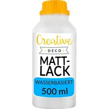 Creative Deco Mattlack Klarlack Farblos 0,5 l