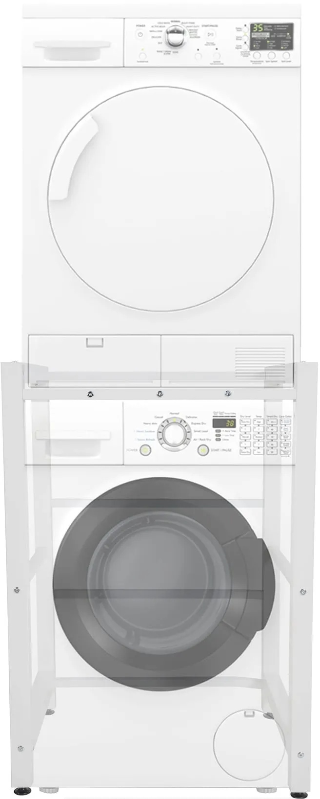 CLP Waschmaschinenregal Medina I Für Bis Zu 2 Haushaltsgeräte I Überbau Aus Stahl