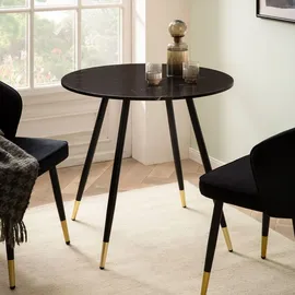 Wohnling Esszimmertisch 75 x 76 x 75 cm schwarz