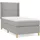 vidaXL Boxspringbett 100 x 200 cm Hellgrau