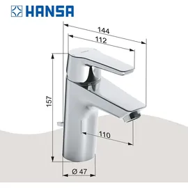 Hansa HansaPolo XL Einhandmischer DN 15 (51502293)