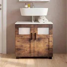 VCM Holz Badschrank Badunterschrank Waschbecken Nilari