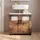 VCM Holz Badschrank Badunterschrank Waschbecken Nilari