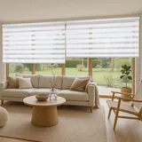 STORESDECO Doppelrollo 250 x 200 cm weiß