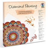 Ursus Erwachsenen Bastelsets Diamond Painting Diamanten Mandala rot/orange/petrol (Set 6)