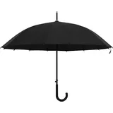 vidaXL Regenschirm Automatisch Schwarz 105cm