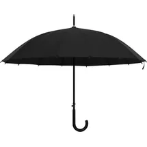 vidaXL Regenschirm Automatisch Schwarz 105cm