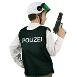 Kinderkostüm Weste Polizei schwarz, Polizei-Weste, Polizist, Police, Agent, 1-TLG. Weste (128)