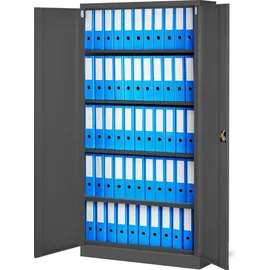 Jan Nowak C001H Aktenschrank 195 x 90 x 40 cm anthrazit