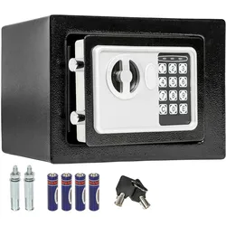 TECTAKE Elektronischer Safe Tresor mit Schlüssel inkl. Batterien