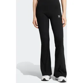 adidas Originals Leggings ESS FL LEGGINGS mit ausgestelltem Bein, in Ripp-Optik, eng anliegende Passform schwarz XL