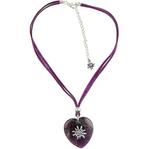 Allgäu Rebell Kette mit Anhänger Lore lila
