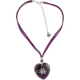 Allgäu Rebell Kette mit Anhänger Lore lila
