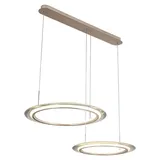 Novel Lakewood 3-flg. 85,00 cm länglich/silber/Aluminium