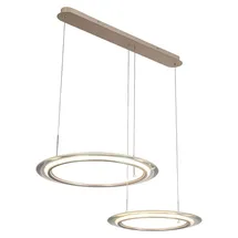 Novel Lakewood 3-flg. 85,00 cm länglich/silber/Aluminium