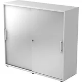 Hammerbacher Serie 9 Aktenschrank 120 x 40 x 110 cm Silber/Weiß