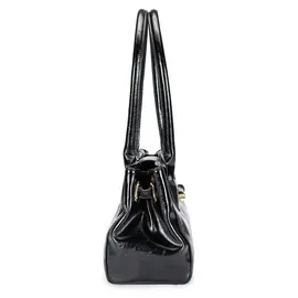 L.Credi Sandri Henkeltasche Polyurethan Black